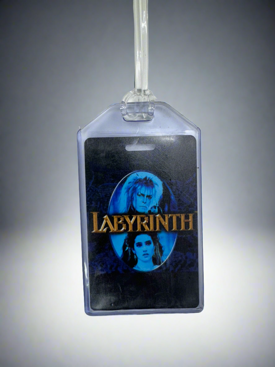 Jelly Luggage Tag with plastic placard- Inspired by Labyrinth- $5.99