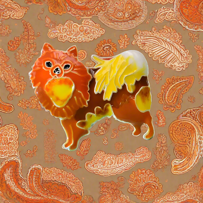 Brooch- Pomeranian- $1.99