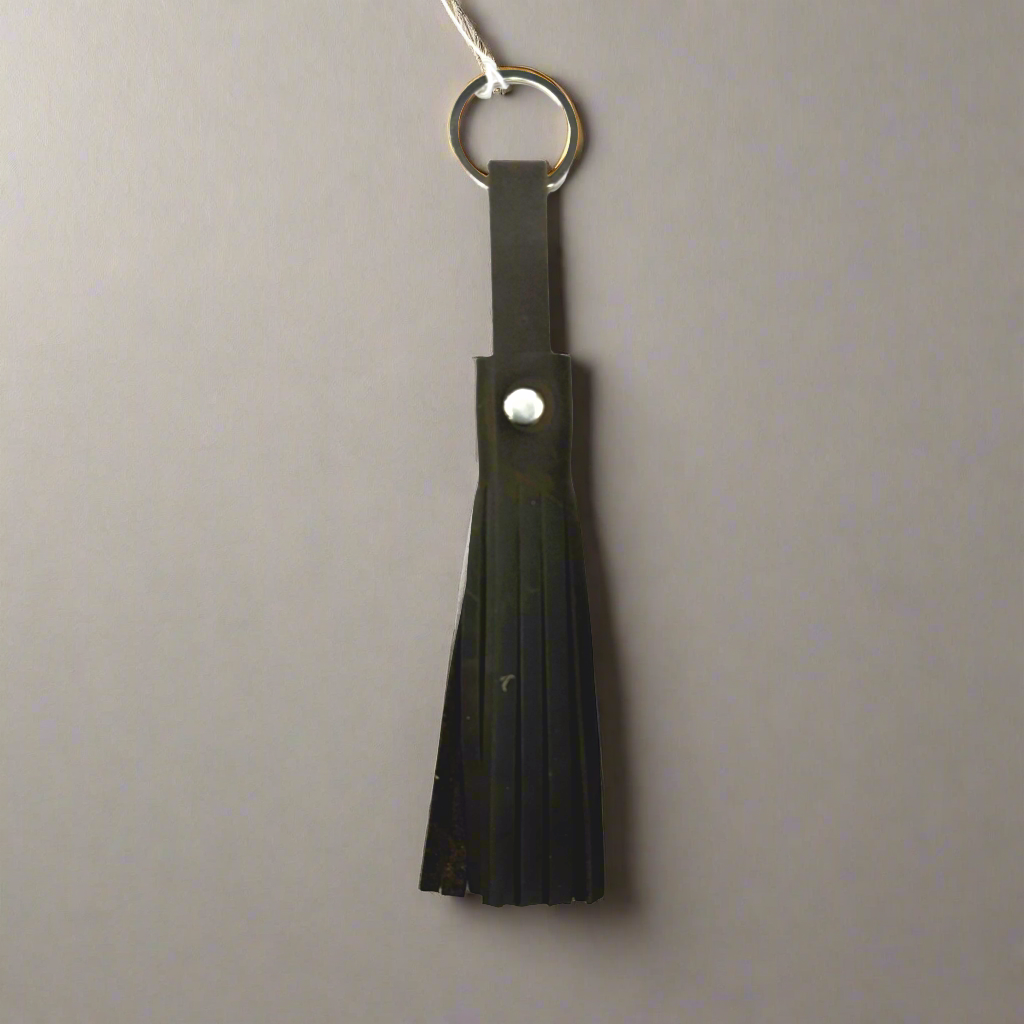 Genuine Leather Tassel Keychain/Bag Charm- $8.99