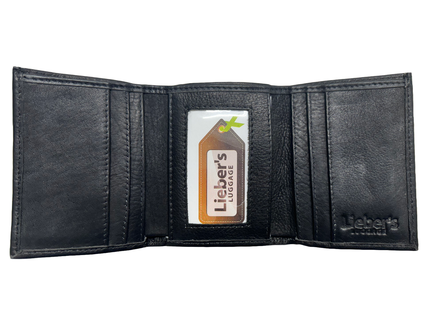 Lieber's Leather Trifold Wallet with RFID Blocking Card- $55