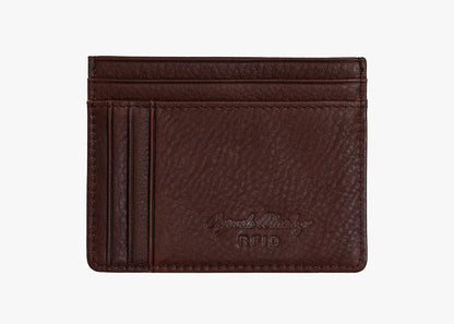 Osgoode Marley Leather RFID Front Pocket Card Wallet- 1258 Espresso