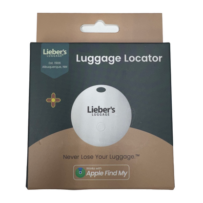 Luggage Locator- Works with Apple Find My- Rechargeable 3 Month Battery White