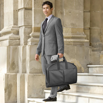 WALLYBAGS 48” Deluxe Tri-Fold Travel Garment Bag with Three Pockets