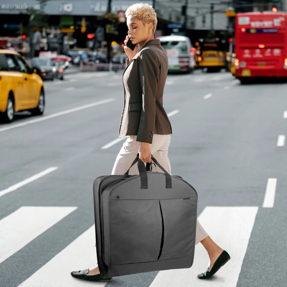 WALLYBAGS 52” Deluxe Travel Garment Bag with Two Pockets