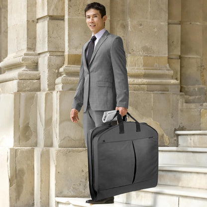 WALLYBAGS 45” Deluxe Extra Capacity Travel Garment Bag with Two Accessory Pockets