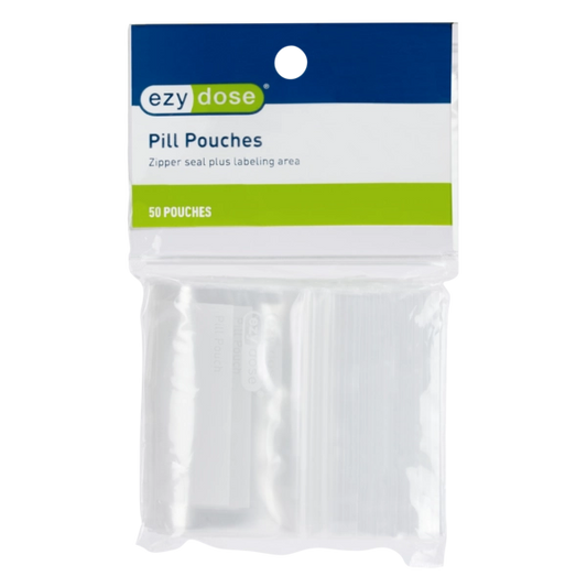 Ezy Dose® Pill Pouches, 50 Count Clear
