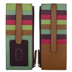 ili New York RFID Leather Double Sided Credit Card Holder Wallet- 7800
