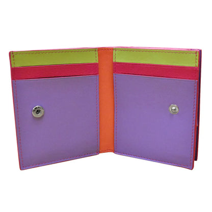 ili New York -Leather RFID blocking Small Snap Wallet- 7177
