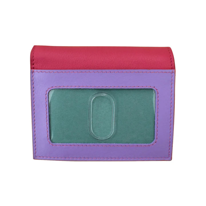 ili New York -Leather RFID blocking Small Snap Wallet- 7177