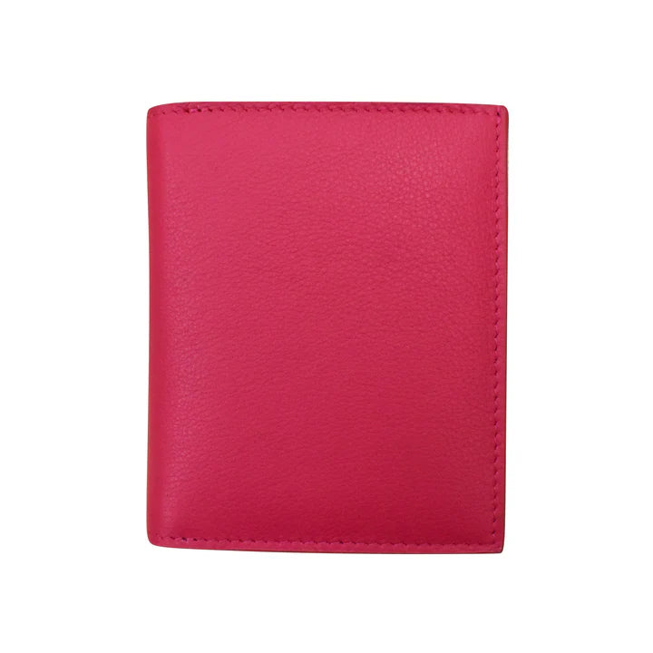 ili New York -Leather RFID blocking Small Snap Wallet- 7177