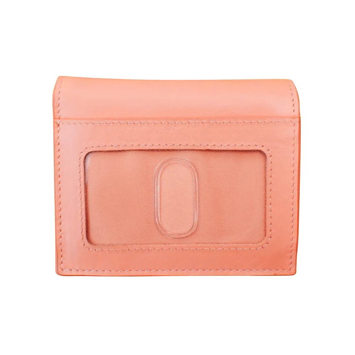 ili New York - Cartera pequeña con cierre RFID de cuero 7177: Aqua