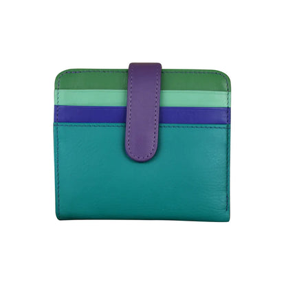 ili New York Bi-Fold RFID Credit Card Wallet- 7301 Cool Tropics