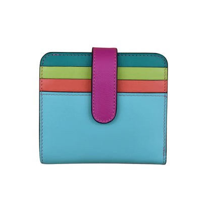 ili New York Bi-Fold RFID Credit Card Wallet- 7301 Paradise Multi