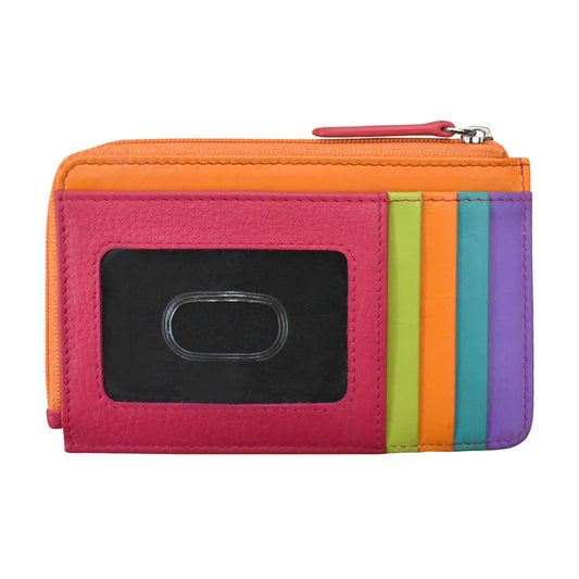 ili New York Leather Flat Card Case RFID Wallet