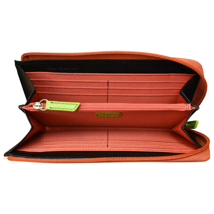 ili New York Leather RFID 3/4 Wallet with Gusset - 7418