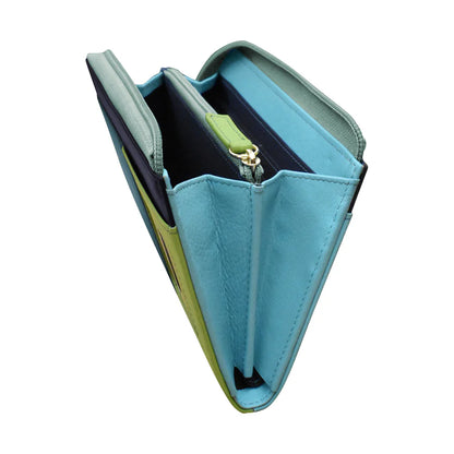 ili New York Leather RFID 3/4 Wallet with Gusset - 7418