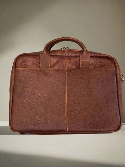 Classico Leather Slim Zippered Briefcase