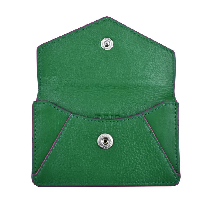 ili New York RFID Leather Envelope Business Card Holder