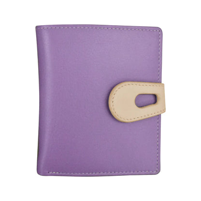 ili New York RFID Leather Small Wallet with Cut Out Tab- 7815