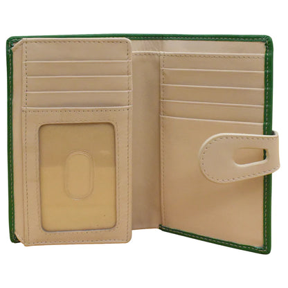 ili New York RFID Leather Midi Wallet with Cut Out Tab- 7817