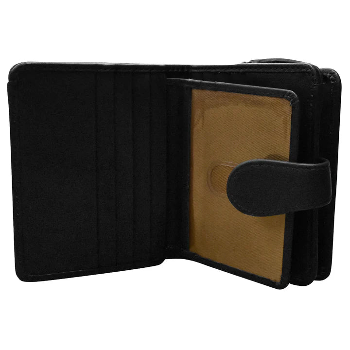 ili New York Leather RFID Small Euro Wallet- 7822