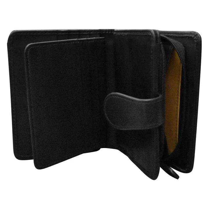 ili New York Leather RFID Small Euro Wallet- 7822