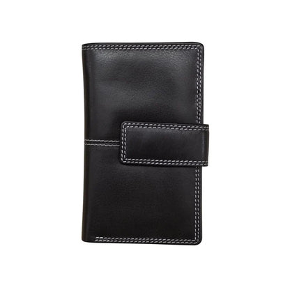 ili New York Leather RFID Midi Wallet Black
