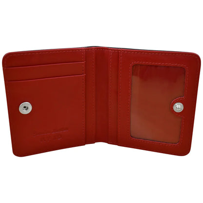 ili New York RFID Bi-fold Two Tone Mini Leather Wallet - 7831