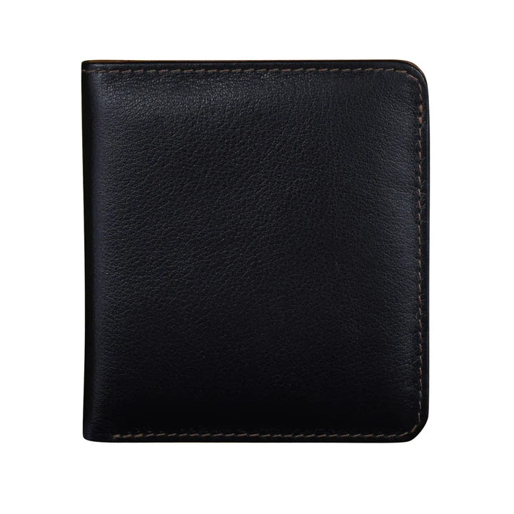 ili New York RFID Bi-fold Two Tone Mini Leather Wallet - 7831