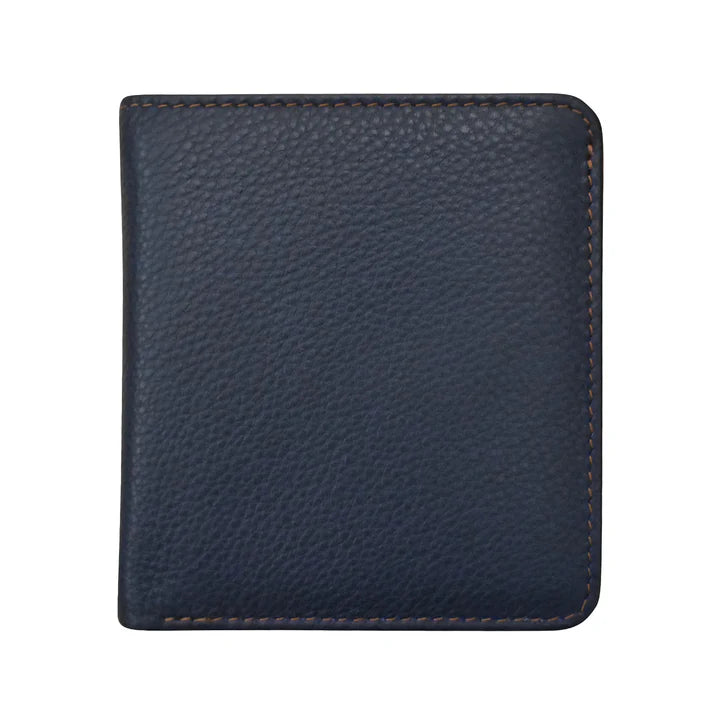 ili New York RFID Bi-fold Two Tone Mini Leather Wallet - 7831