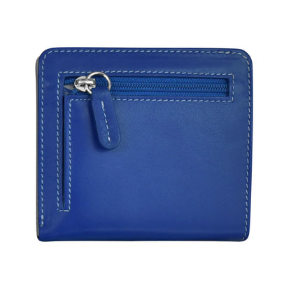 ili New York RFID Bi-fold Two Tone Mini Leather Wallet - 7831