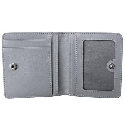 ili New York RFID Bi-fold Two Tone Mini Leather Wallet - 7831 Cool Grey