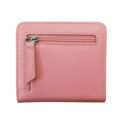 ili New York RFID Bi-fold Two Tone Mini Leather Wallet - 7831