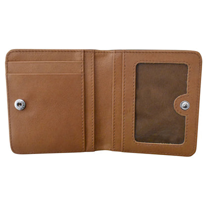 ili New York RFID Bi-fold Two Tone Mini Leather Wallet - 7831