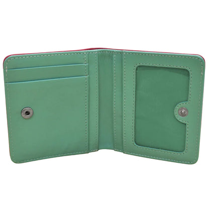 ili New York RFID Bi-fold Two Tone Mini Leather Wallet - 7831