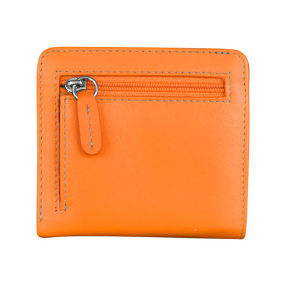 ili New York RFID Bi-fold Two Tone Mini Leather Wallet - 7831