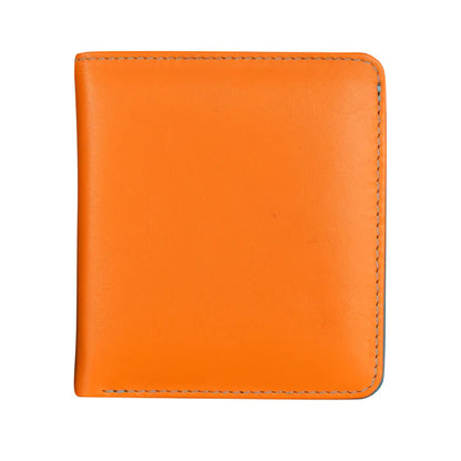 ili New York RFID Bi-fold Two Tone Mini Leather Wallet - 7831