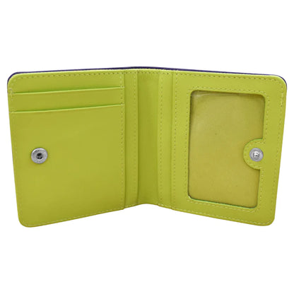 ili New York RFID Bi-fold Two Tone Mini Leather Wallet - 7831