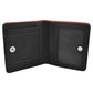 ili New York RFID Bi-fold Cartera de cuero mini de dos tonos (Aqua/Cobalt) - 7831