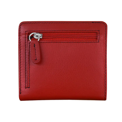 ili New York RFID Bi-fold Two Tone Mini Leather Wallet - 7831