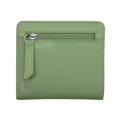 ili New York RFID Bi-fold Two Tone Mini Leather Wallet - 7831