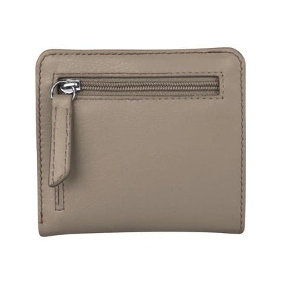 ili New York RFID Bi-fold Two Tone Mini Leather Wallet - 7831
