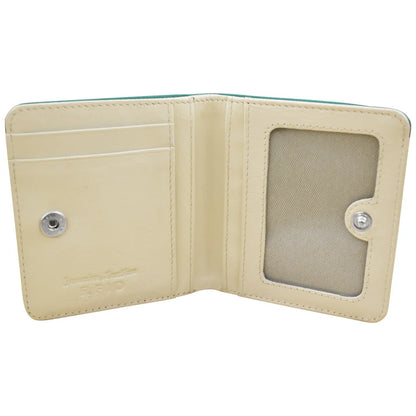 ili New York RFID Bi-fold Two Tone Mini Leather Wallet - 7831