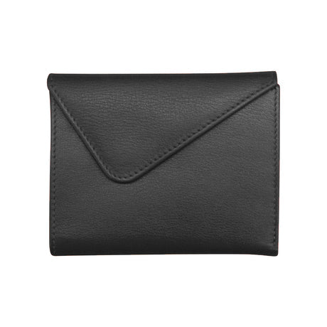 ili New York Leather RFID Mini Snap Trifold Wallet