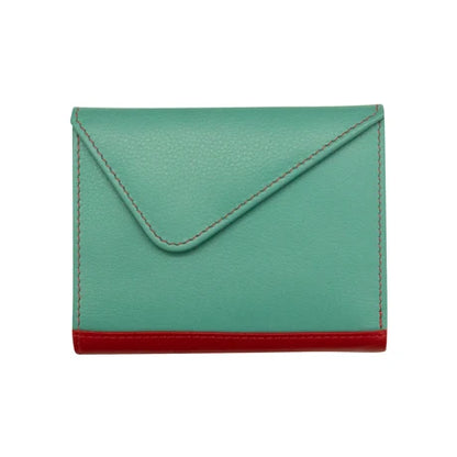 ili New York Leather RFID Mini Snap Trifold Wallet
