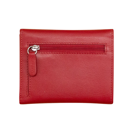 ili New York Leather RFID Mini Snap Trifold Wallet