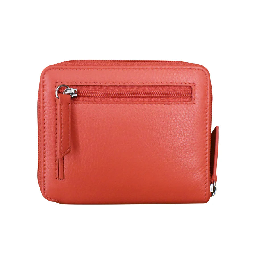 ili New York RFID Zip Around Leather Wallet- 7859