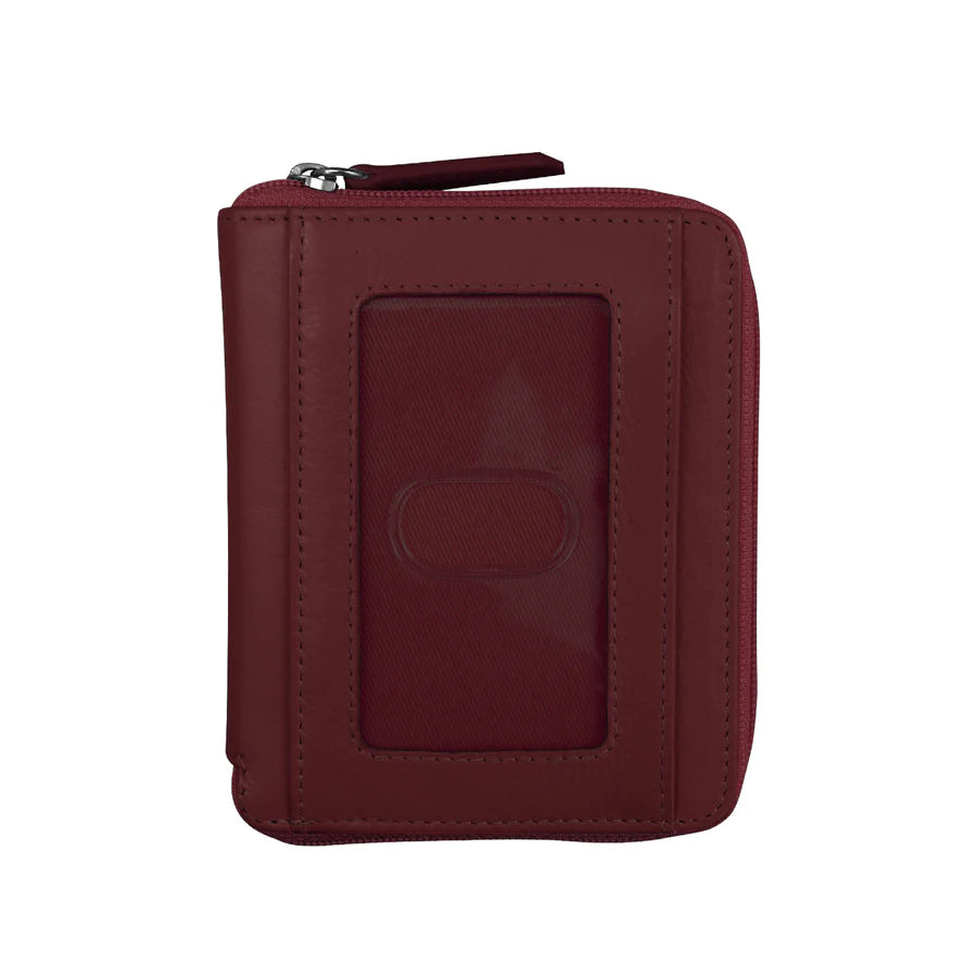 ili New York RFID Zip Around Leather Wallet- 7859