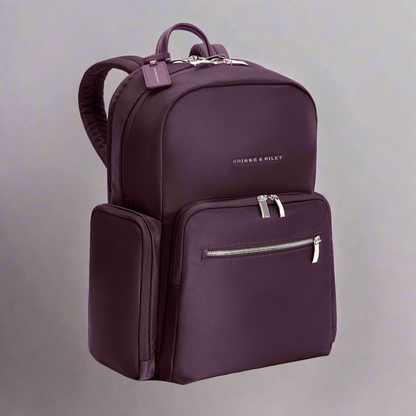 Briggs & Riley Rhapsody Medium RFID Backpack (Free Monogram)- PK240 Plum