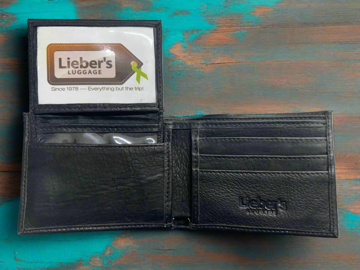 Lieber's Leather Pass Case Wallet with RFID Blocking Card- $55